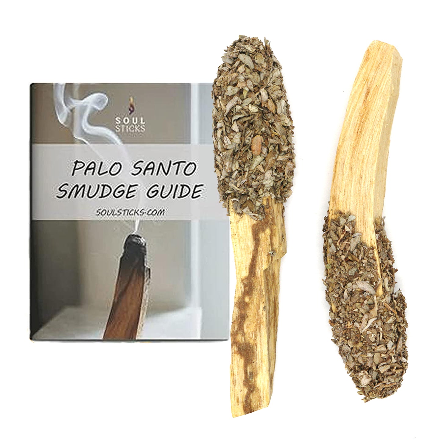 Dipped Royal Sage Palo Santo Pops Duo with Smudge Guide