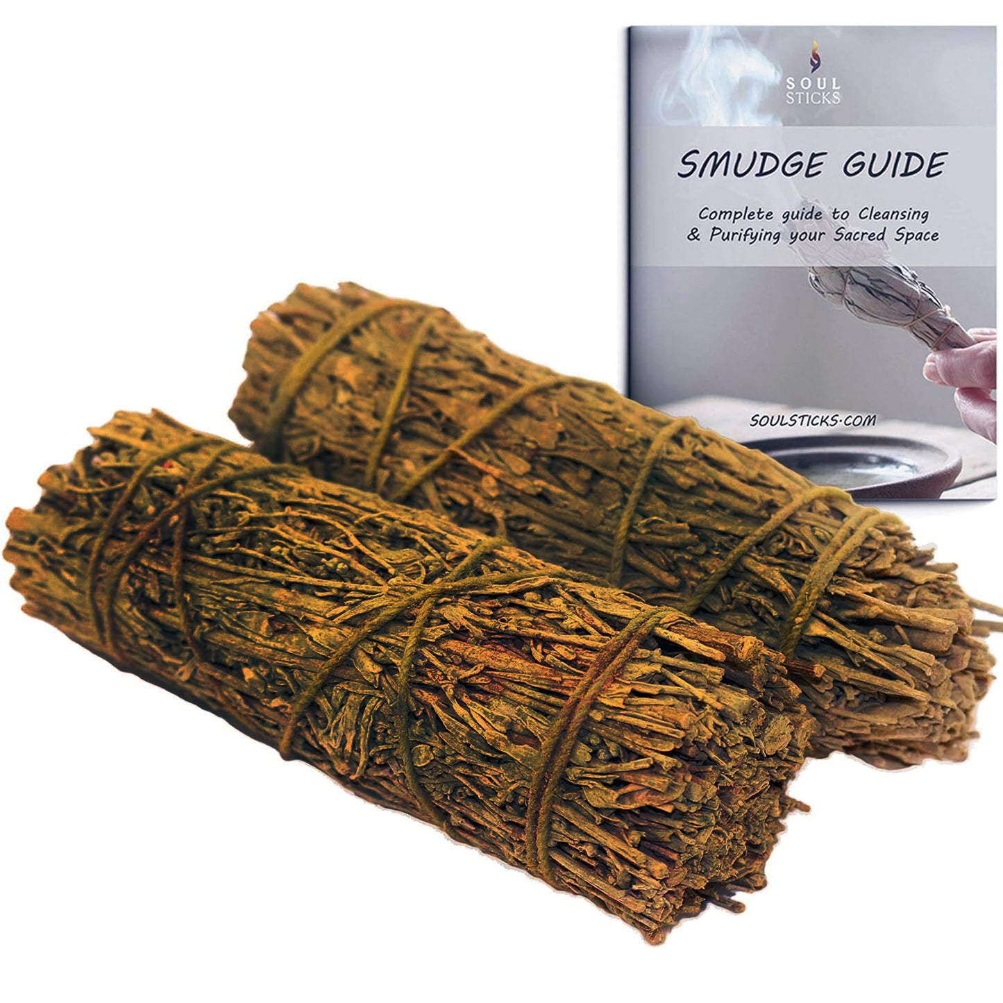 Palo Santo Scented Sage Smudge Sticks Duo with Smudge Guide