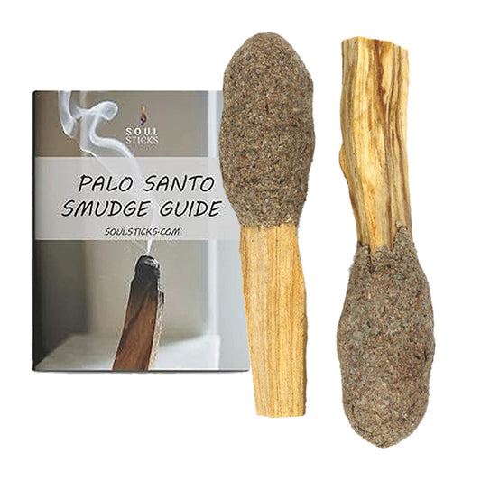 White Sage Palo Santo Pops Duo with Smudge Guide