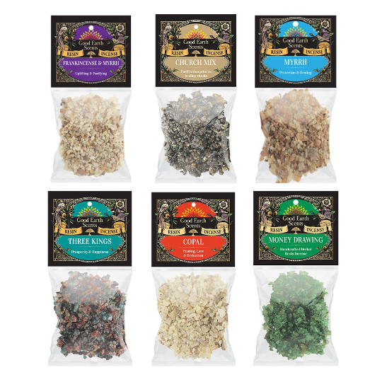 Natural Resin Incense Packs (1 OZ)