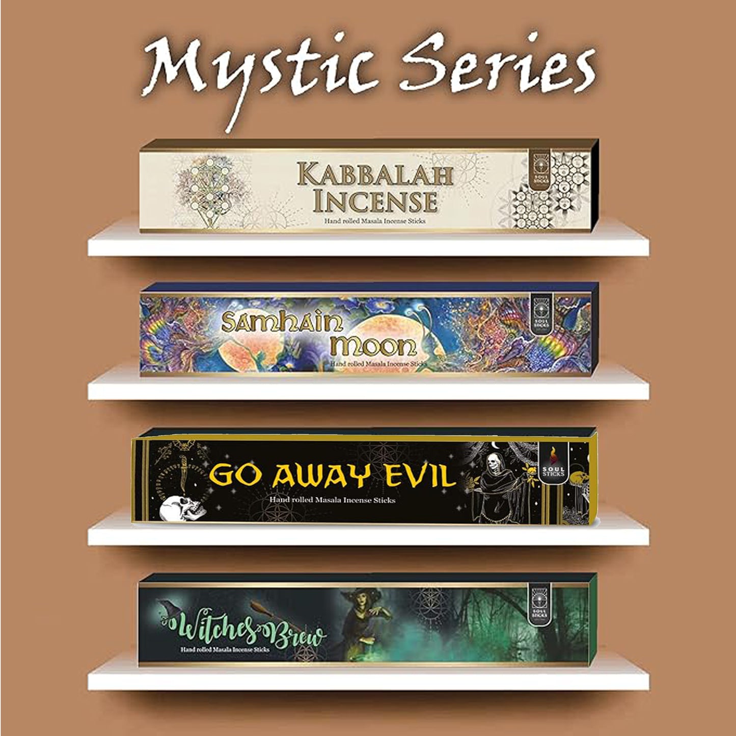 Soul Sticks, Mystic Series Variety Natural Masala Incense Sticks (4 PK)