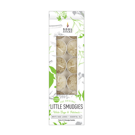 Soul Sticks, 'Little Smudgies' White Sage & Patchouli Smudge Candles Pack