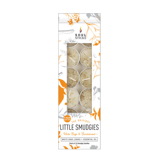 Soul Sticks, 'Little Smudgies' White Sage & Sandalwood Smudge Candles Pack