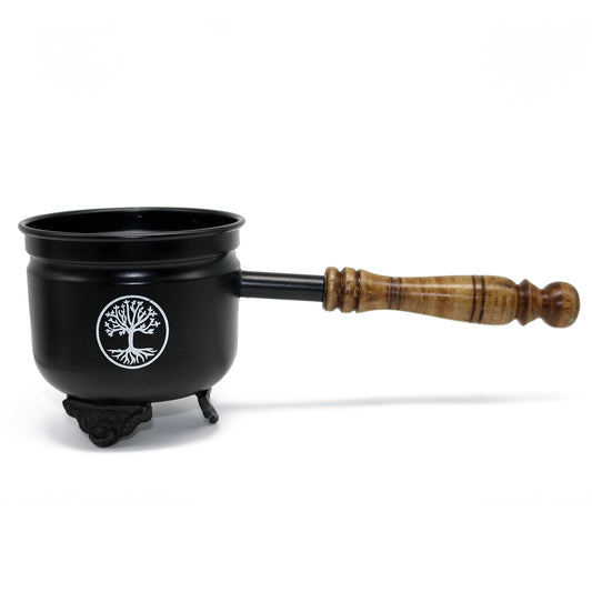 Tree of Life Smudge Pot with Handle