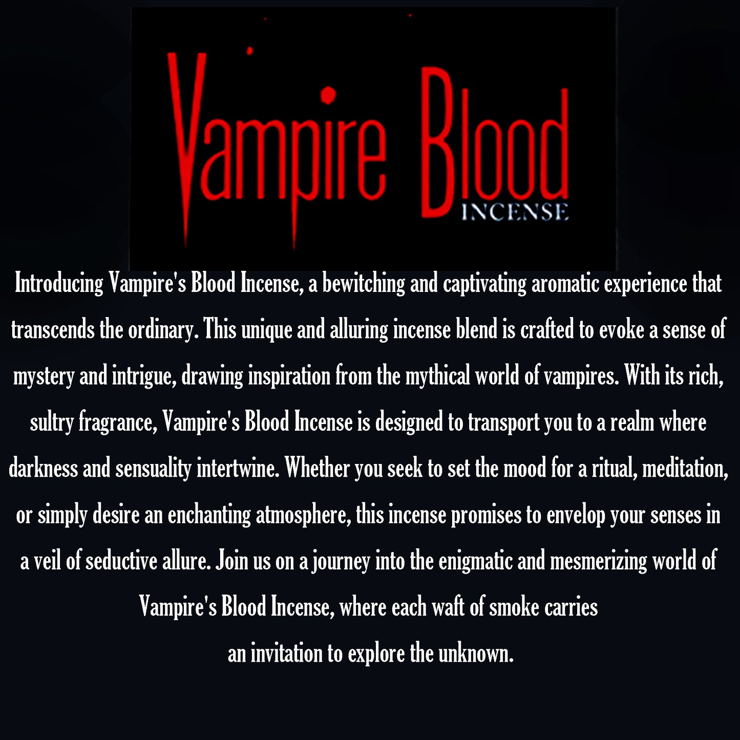 Vampire's Blood Incense Sticks Dozen Pack