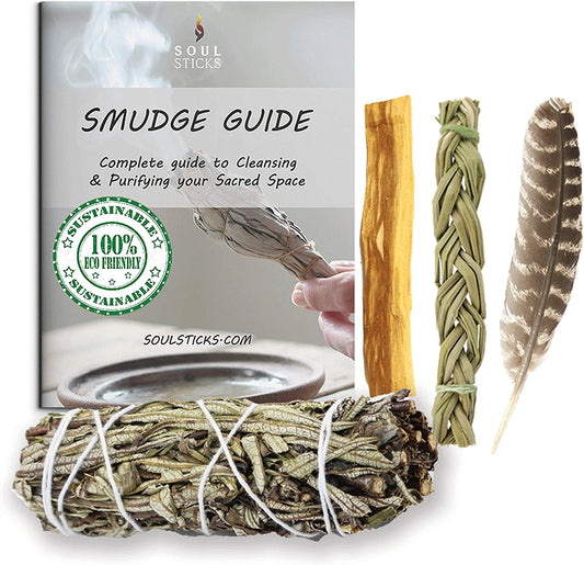 Yerba Santa Sage Smudge Kit with Smudge Guide