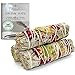 Spring Morning Floral Sage Smudge Sticks with Smudge Guide (3 PK)