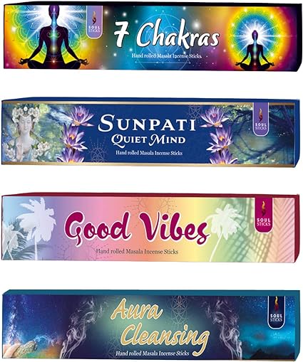 Soul Sticks, Divine Energy Variety Natural Masala Incense Sticks (4 PK)