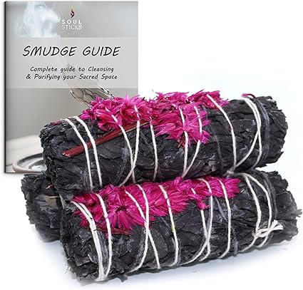 Blossom Floral Sage Smudge Sticks with Smudge Guide (3 PK)