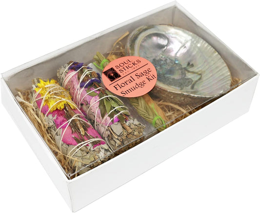 Soul Sticks, Pinks Floral Sage Smudge Kit