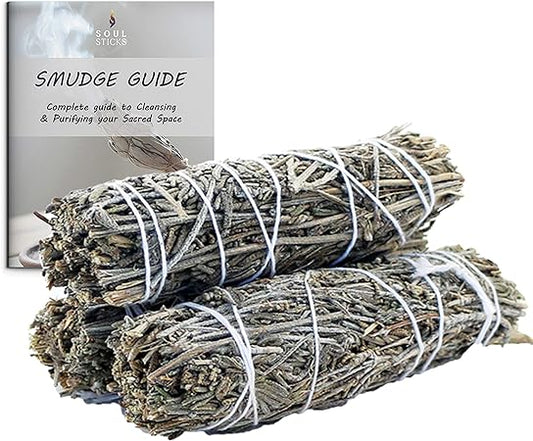 Lavender Sage Smudge Sticks with Smudge Guide (3 PK)