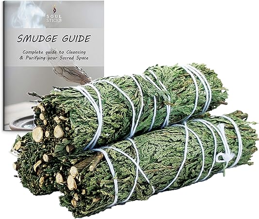 Cedar Sage Smudge Sticks with Smudge Guide (3 PK)